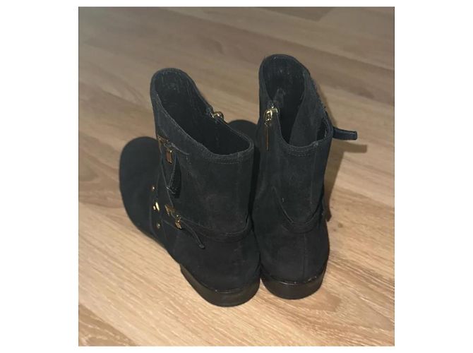 Stivaletti Dior in pelle nera Nero - vista 4