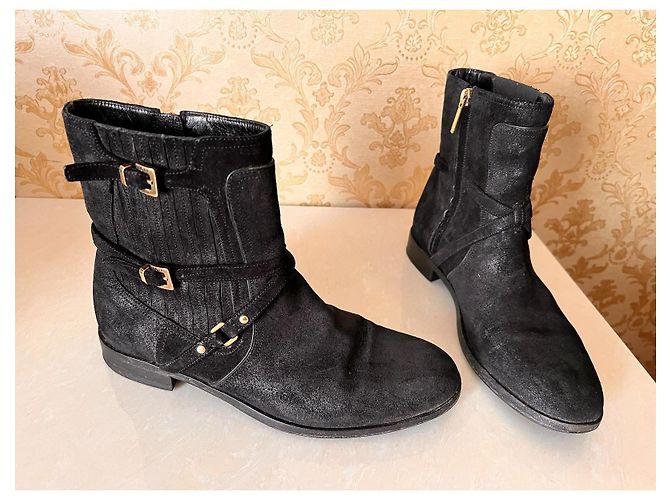 Stivaletti Dior in pelle nera Nero - vista 5