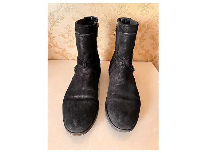 Stivaletti Dior in pelle nera Nero - vista 6