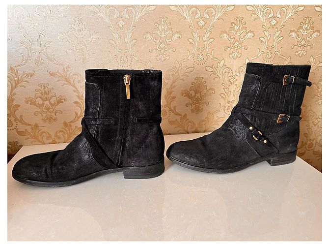 Stivaletti Dior in pelle nera Nero - vista 7