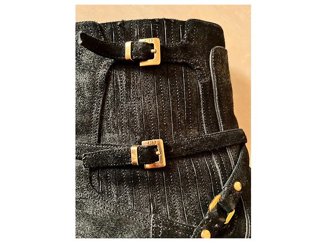 Stivaletti Dior in pelle nera Nero - vista 9
