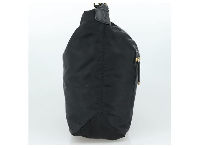 Borsa a spalla Burberry Blue Label in nylon e pelle 2 in 1 nera Auth ti2574 Nero - vista 3