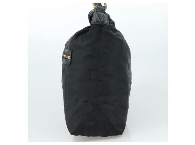Borsa a spalla Burberry Blue Label in nylon e pelle 2 in 1 nera Auth ti2574 Nero - vista 4