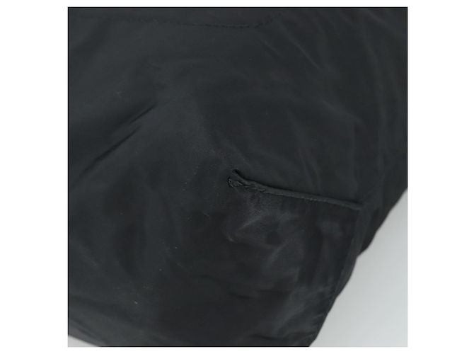 Borsa a spalla Burberry Blue Label in nylon e pelle 2 in 1 nera Auth ti2574 Nero - vista 9