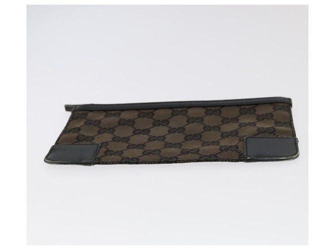 GUCCI GG Borsa Clutch in Tela Pelle 3Set Nera Auth ti2507 Nero - vista 15