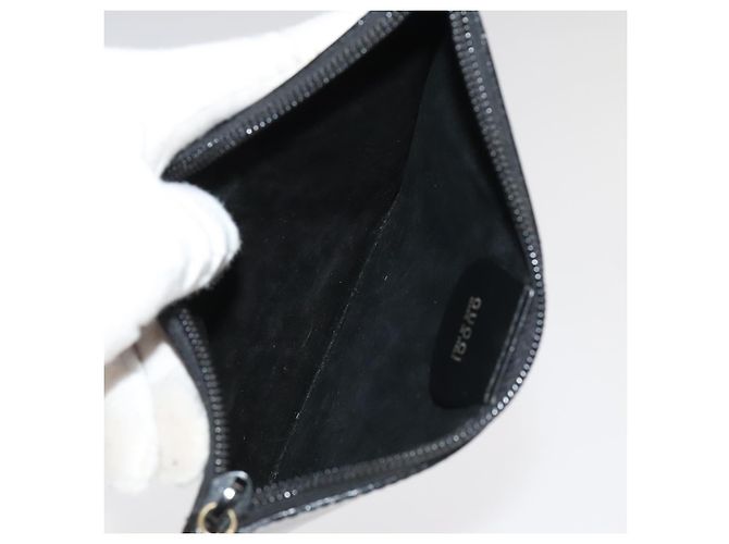 GUCCI GG Borsa Clutch in Tela Pelle 3Set Nera Auth ti2507 Nero - vista 24