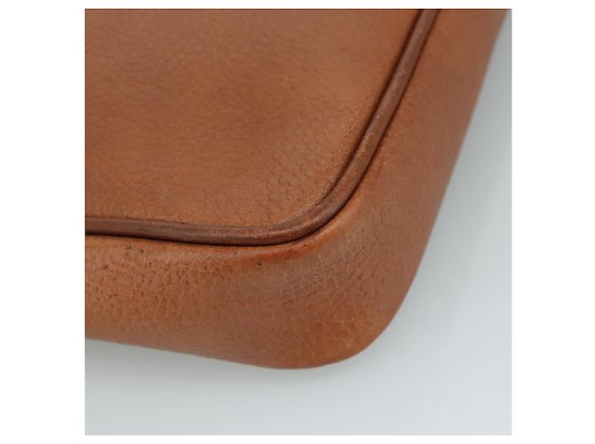 Autre Marque Borsa a mano in pelle marrone e oro Burberrys Auth ti2491 D'oro - vista 14