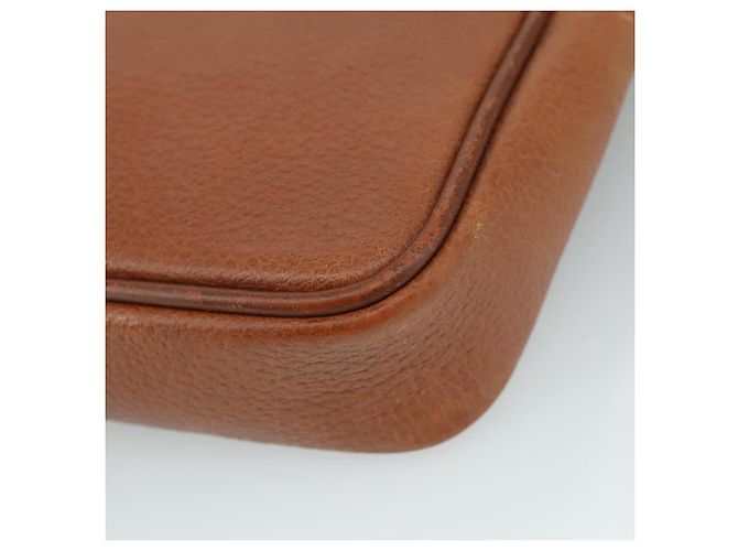 Autre Marque Borsa a mano in pelle marrone e oro Burberrys Auth ti2491 D'oro - vista 15