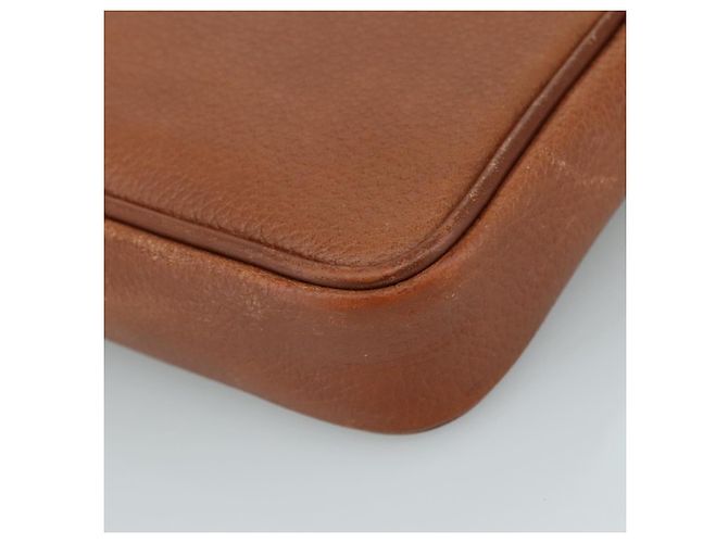 Autre Marque Borsa a mano in pelle marrone e oro Burberrys Auth ti2491 D'oro - vista 7