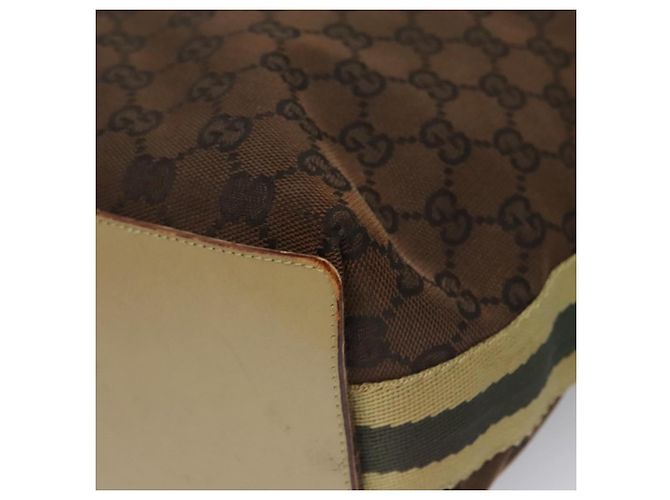 GUCCI GG Canvas Sherry Line Tote Bag Braun 31243 Auth ep7003 - Ansicht 10