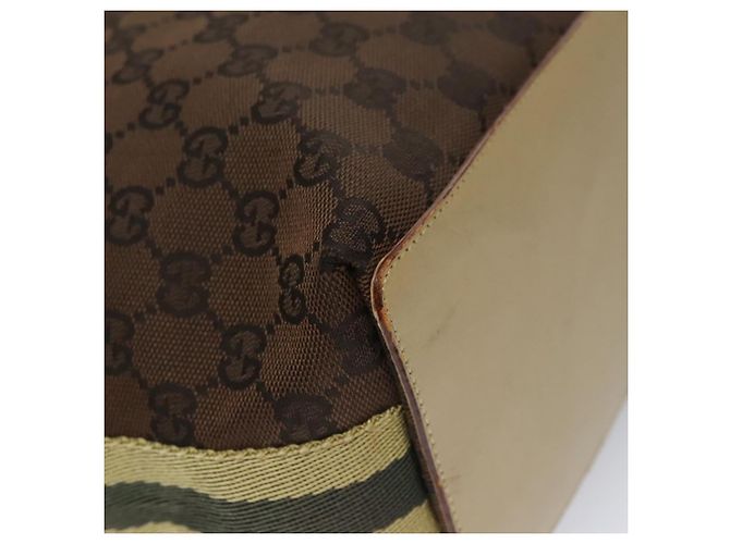GUCCI GG Canvas Sherry Line Tote Bag Braun 31243 Auth ep7003 - Ansicht 14