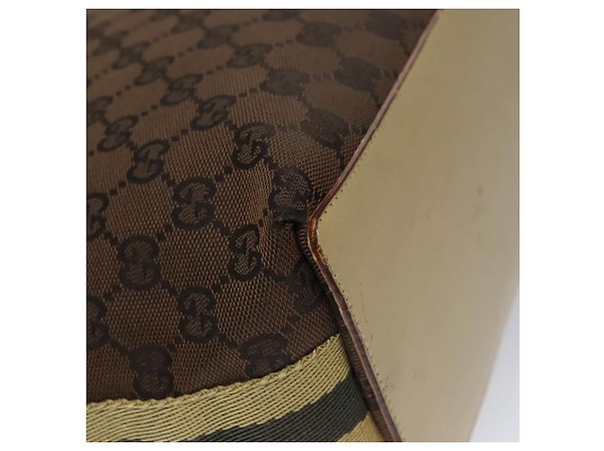 GUCCI GG Canvas Sherry Line Tote Bag Braun 31243 Auth ep7003 - Ansicht 16