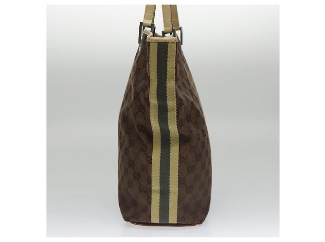 GUCCI GG Canvas Sherry Line Tote Bag Braun 31243 Auth ep7003 - Ansicht 3