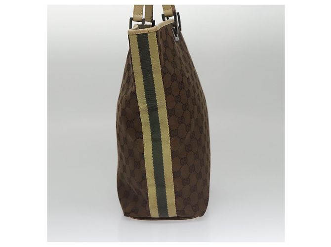 GUCCI GG Canvas Sherry Line Tote Bag Braun 31243 Auth ep7003 - Ansicht 4