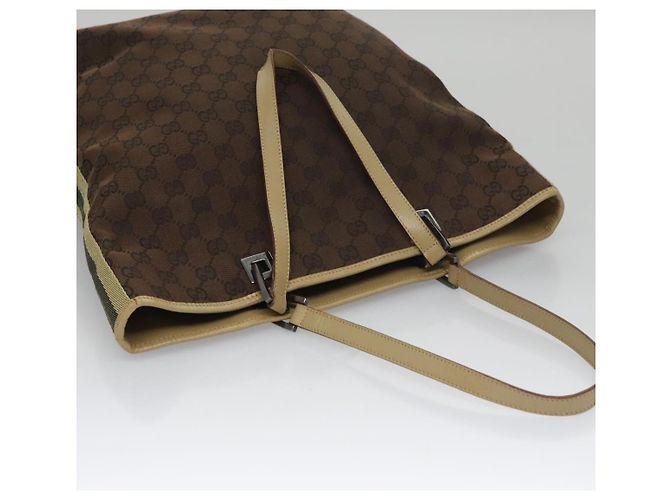 GUCCI GG Canvas Sherry Line Tote Bag Braun 31243 Auth ep7003 - Ansicht 6