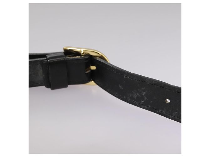 Autre Marque Borsa a spalla Burberrys in pelle nera e oro Auth mr850 Nero D'oro - vista 10