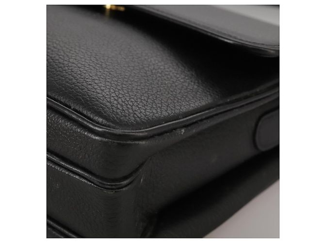 Autre Marque Borsa a spalla Burberrys in pelle nera e oro Auth mr850 Nero D'oro - vista 15