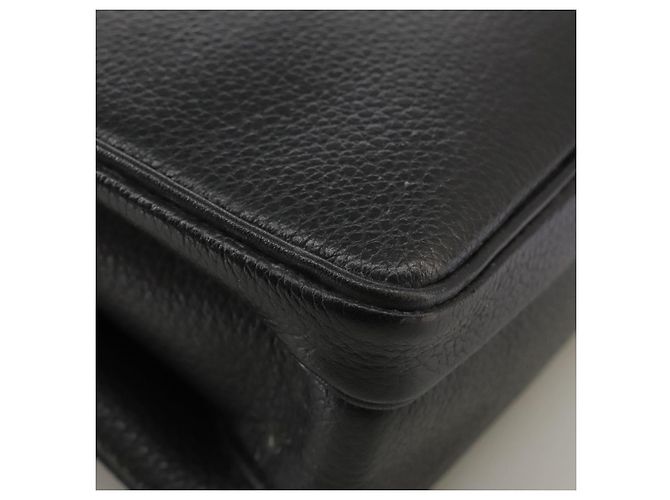 Autre Marque Borsa a spalla Burberrys in pelle nera e oro Auth mr850 Nero D'oro - vista 16