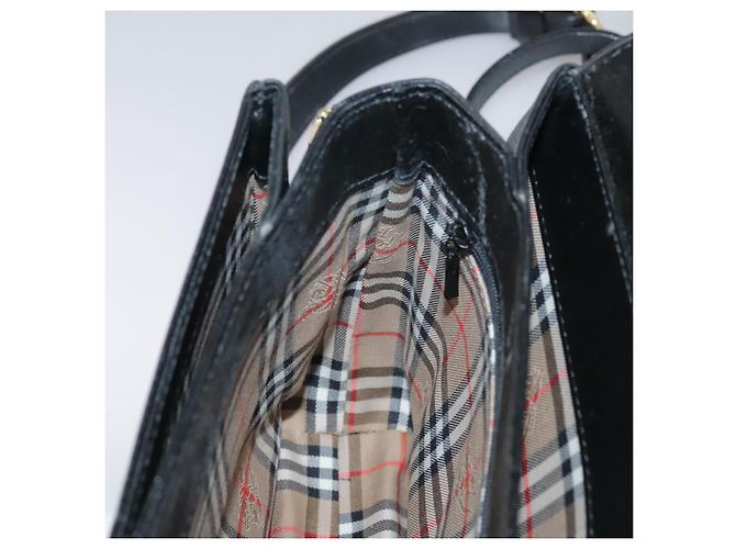 Autre Marque Borsa a spalla Burberrys in pelle nera e oro Auth mr850 Nero D'oro - vista 21