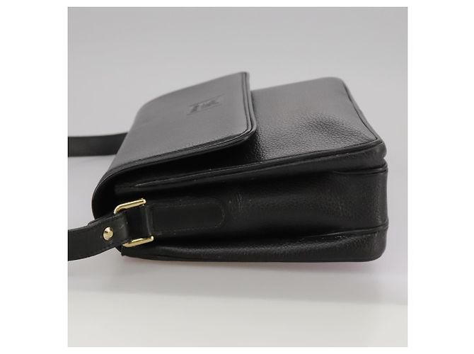 Autre Marque Borsa a spalla Burberrys in pelle nera e oro Auth mr850 Nero D'oro - vista 3