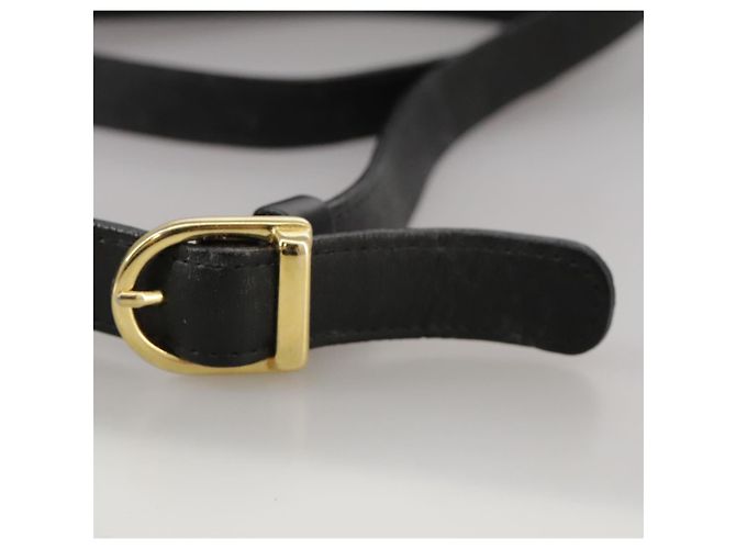 Autre Marque Borsa a spalla Burberrys in pelle nera e oro Auth mr850 Nero D'oro - vista 9