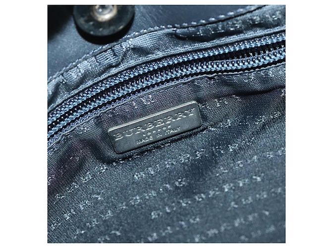 Borsa a spalla Burberry Nova Check in PVC nera Auth ac3493 Nero - vista 10