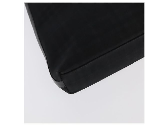 Borsa a spalla Burberry Nova Check in PVC nera Auth ac3493 Nero - vista 14