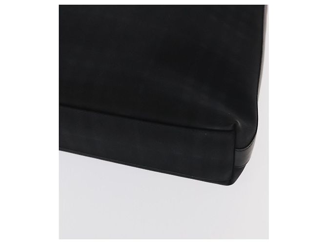 Borsa a spalla Burberry Nova Check in PVC nera Auth ac3493 Nero - vista 15