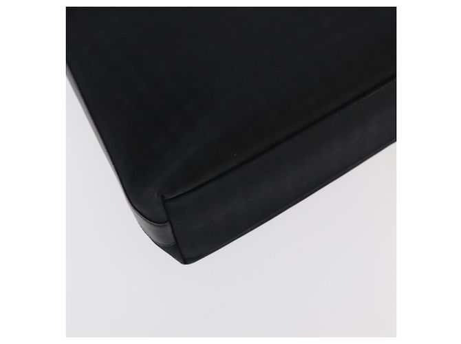 Borsa a spalla Burberry Nova Check in PVC nera Auth ac3493 Nero - vista 16