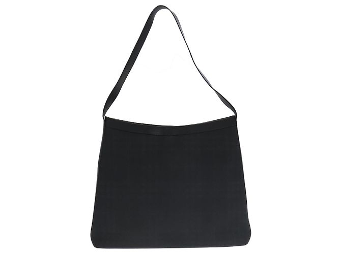 Borsa a spalla Burberry Nova Check in PVC nera Auth ac3493 Nero - vista 2