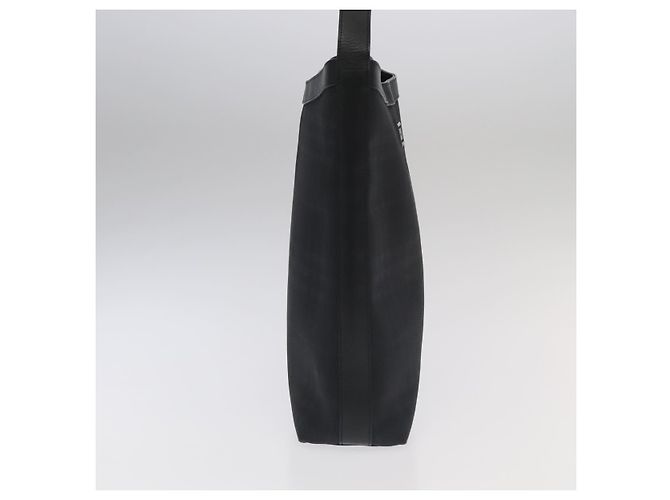Borsa a spalla Burberry Nova Check in PVC nera Auth ac3493 Nero - vista 4