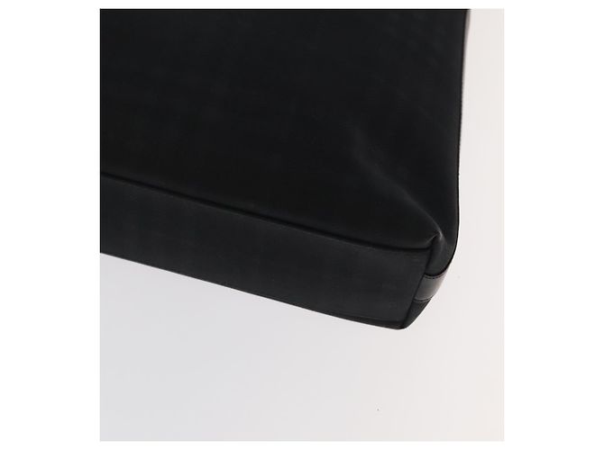 Borsa a spalla Burberry Nova Check in PVC nera Auth ac3493 Nero - vista 9