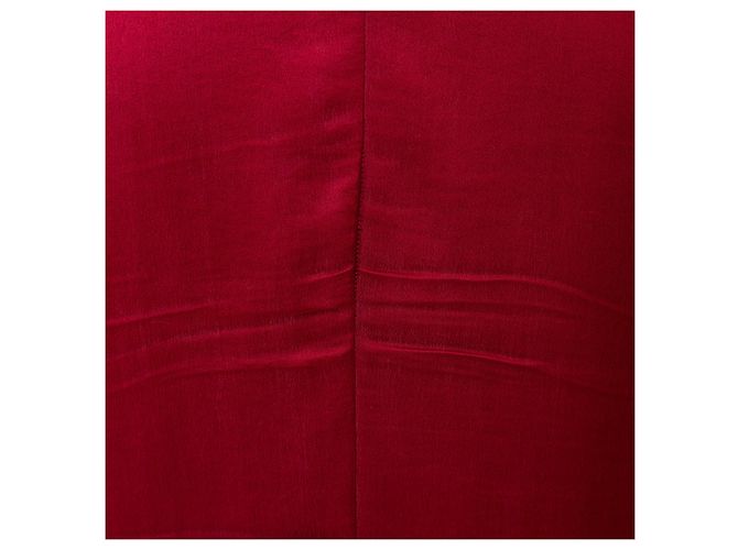 Autre Marque Top in seta vintage Rosso - vista 11