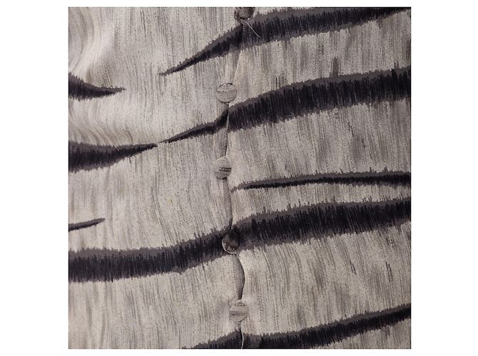 Autre Marque Vestido de seda Ematite Gris - vista 10