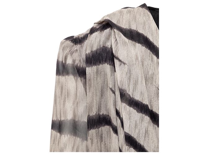 Autre Marque Vestido de seda Ematite Gris - vista 12