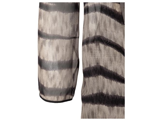 Autre Marque Vestido de seda Ematite Gris - vista 14