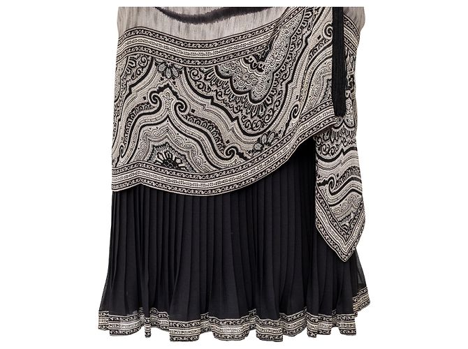 Autre Marque Vestido de seda Ematite Gris - vista 4