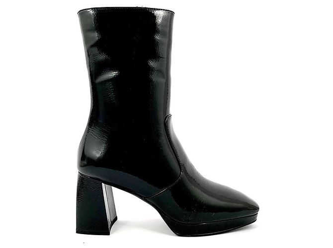 Autre Marque Botines What For Adriana de charol negro - vista 2