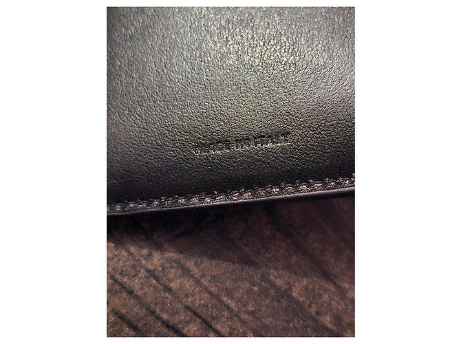 Clutch Céline in pelle nera Nero - vista 8