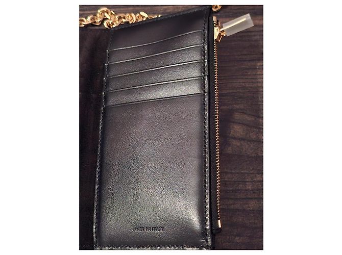 Clutch Céline in pelle nera Nero - vista 9