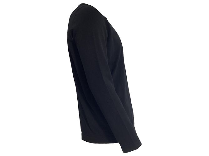 Stone Island Compass-Appliqué Jumper in Navy Blue Cotton - view 2