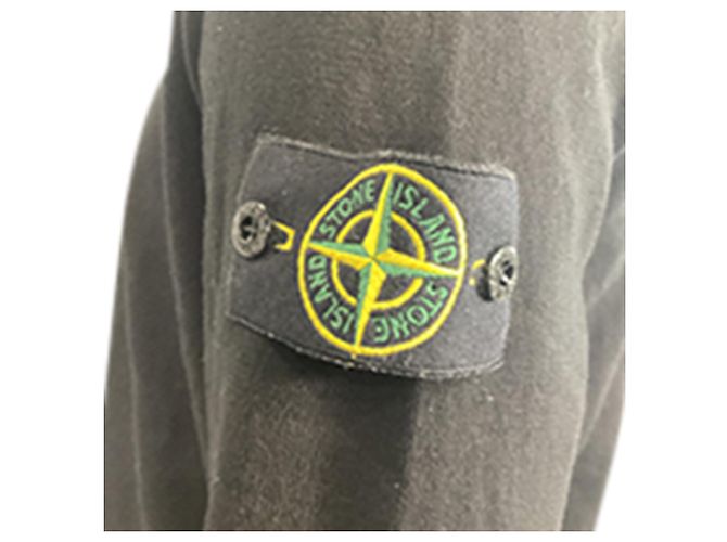 Stone Island Compass-Appliqué Jumper in Navy Blue Cotton - view 5