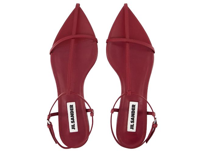 Sandali - Jil Sander - Pelle - Rosso - vista 4