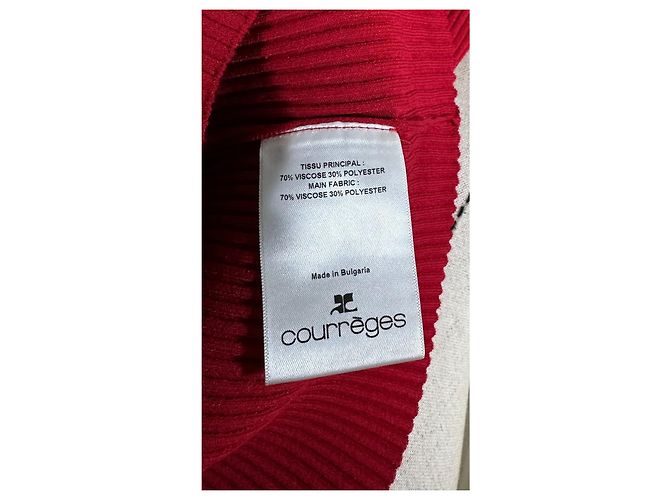 Courreges Polo in maglia Courrèges rossa Rosso - vista 11