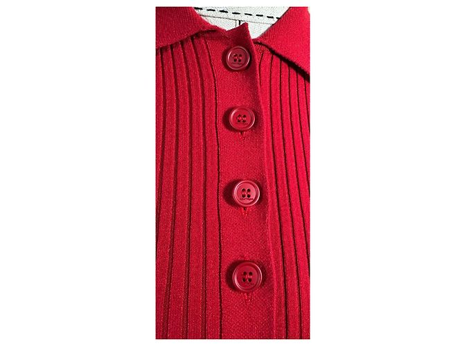 Courreges Polo in maglia Courrèges rossa Rosso - vista 5