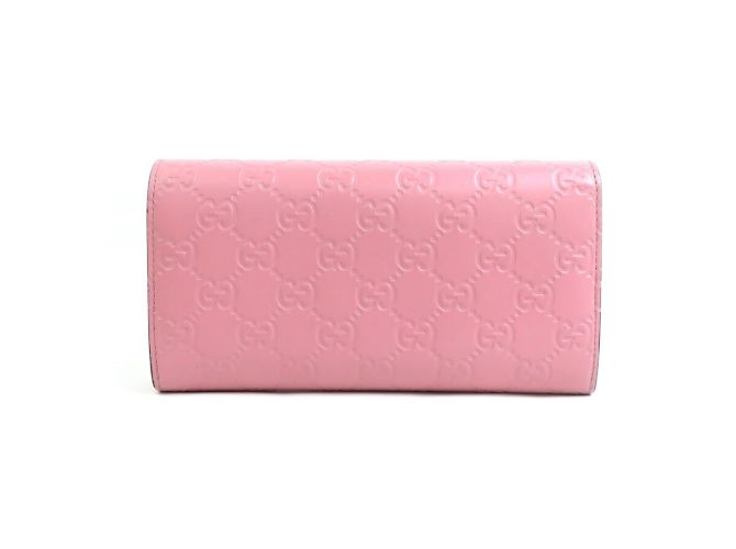 Cartera larga de cuero rosa Gucci - vista 2
