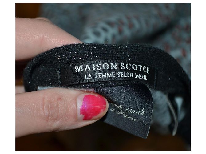 Cardigan Maison Scotch de algodão e lã Multicor - vista 3