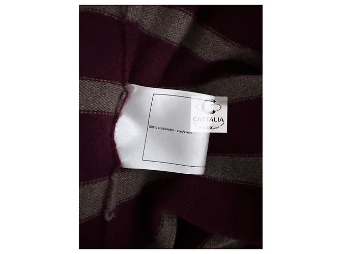 Chanel New CC Turnlocks Burgundy Cashmere Jumper - view 13