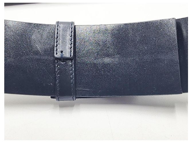 Cinturón de cuero corset con doble hebilla Chanel Negro - vista 15