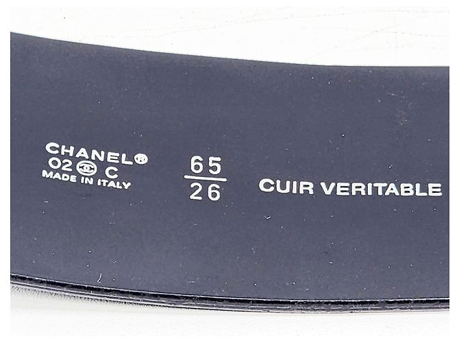 Cinturón de cuero corset con doble hebilla Chanel Negro - vista 3